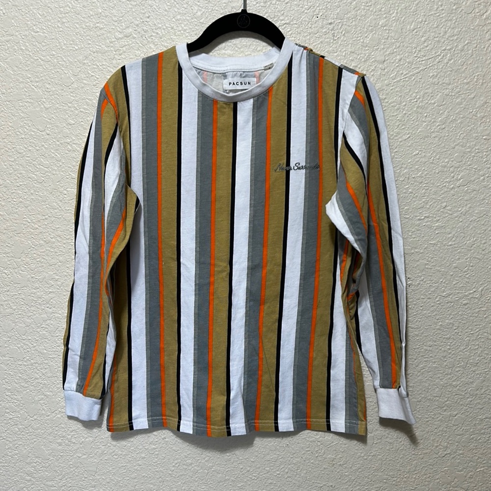 Pacsun Men’s Striped Long Sleeve Shirt Size Small